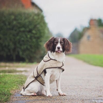 Jasper Dog Coat - Schiefer Haferflocken klein