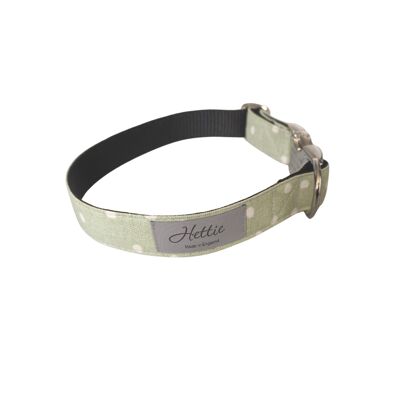 Dog Collar - green spot small