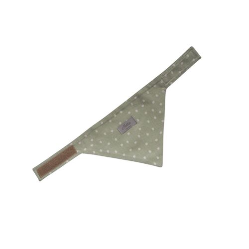 Charlie Dog Bandana - green spot small