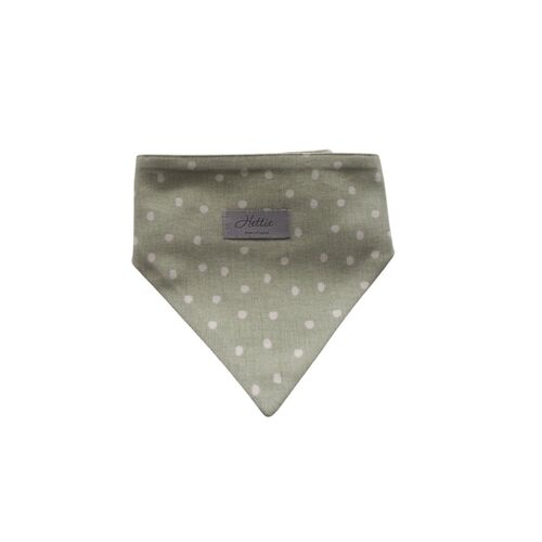 Charlie Dog Bandana - green spot medium