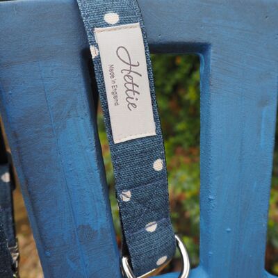 Dog Collar - denim spot small