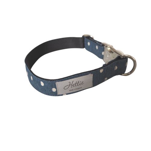 Dog Collar - denim spot medium