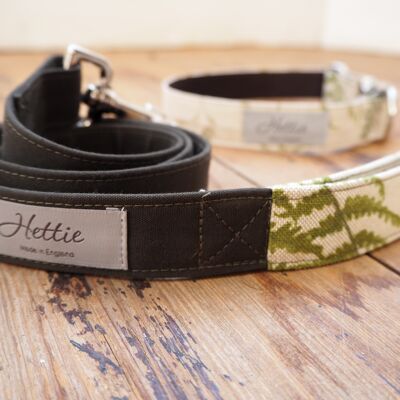 Dog Lead - canvas fern