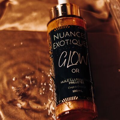 Goldglitteröl 100 ml