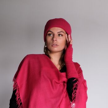 Bonnet Cachemire Rouge 4