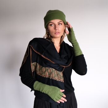 Bonnet Cachemire Vert 5