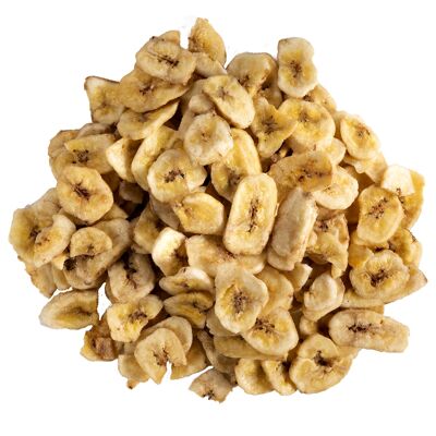 FRUTTA SECCA / Chips di banane biologiche sfuse 4x1,5kg alimenti colorati