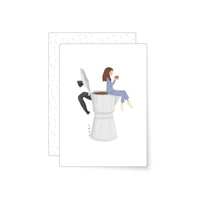 Amour de café | carte postale