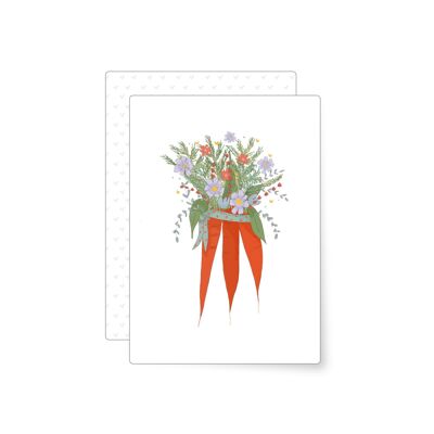 Karottenstrauß | Postkarte