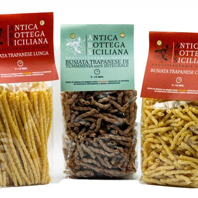 Box of 3 types of Sicilian pasta - 30 pieces
