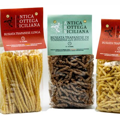 Box of 3 types of Sicilian pasta - 30 pieces