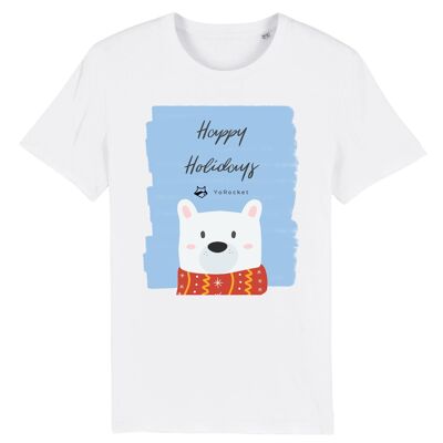 Happy Holiday T-Shirt | 100% Bio-Baumwolle - White