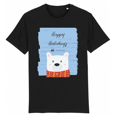 Happy Holiday T-Shirt | 100% Bio-Baumwolle - Black