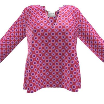 Floral Pattern Womens Blouse