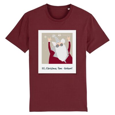 Christmas time - wohoo T-Shirt | 100% Bio-Baumwolle - Maroon