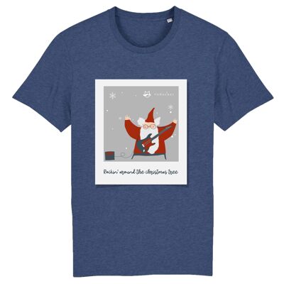 Rockin` Santa T-Shirt | 100% Bio-Baumwolle - Indigo
