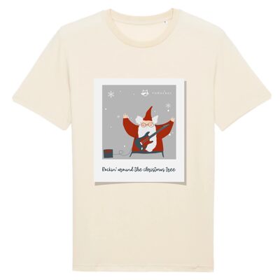 Rockin` Santa T-Shirt | 100% Bio-Baumwolle - Natural