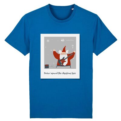 Rockin` Santa T-Shirt | 100% Bio-Baumwolle - Blue