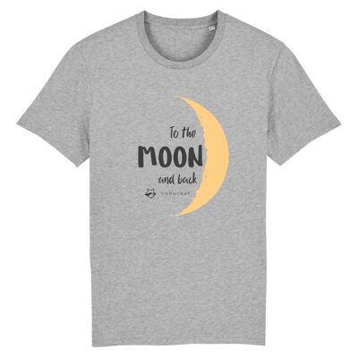 Zum Mond und zurück | 100% Bio-Baumwolle T-Shirt - Grey