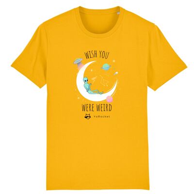 Wish you were weird | 100% Bio-Baumwolle T-Shirt - Yellow