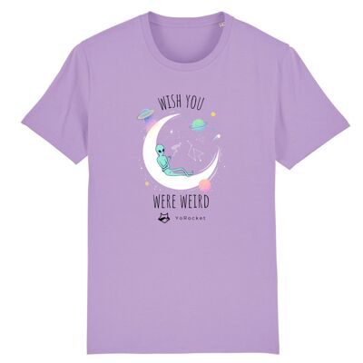 Wish you were weird | 100% Bio-Baumwolle T-Shirt - Lavender