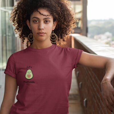 Avocado | 100% Bio-Baumwolle T-Shirt - Maroon