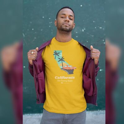 California | 100% Bio-Baumwolle T-Shirt - Yellow