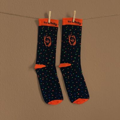 Infinity Punkte Socken - Orange | Damen und Herren