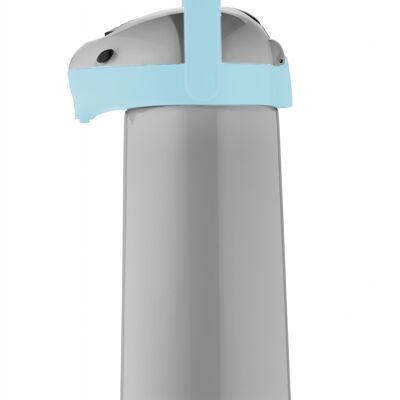 Caraffa sottovuoto a pompa Helios Airpot 1,9 l grigio / azzurro