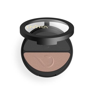 Inika Pressed Mineral Eye Shadow Duo - Gold Oyster