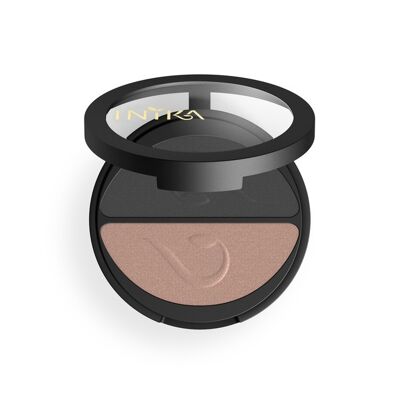 Inika Pressed Mineral Eye Shadow Duo - Plum & Pearl