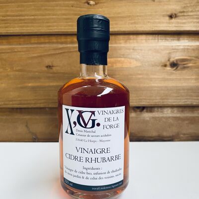 cider vinegar - rhubarb