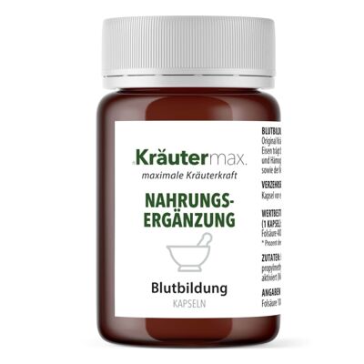 Blutbildung Eisen Vitamin C Vitamin B12 Kapseln 1 x 90 Stück