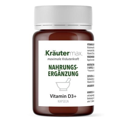 Vitamin D3 plus Calcium Kapseln IE 500 natürlich 1 x 60 Stück