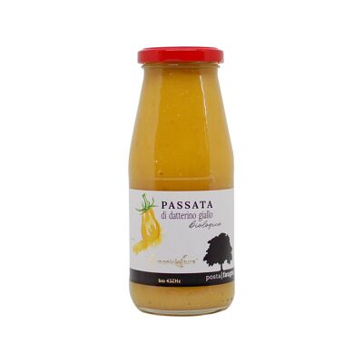 Salsa de tomate - passata di datterino giallo BIO - Puré de tomate datterino amarillo BIO (446ml)