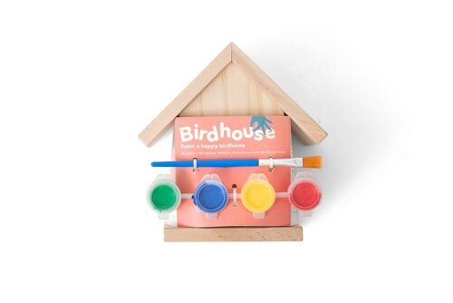 DIY Wooden Birdhouse with paint