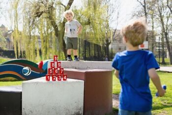 Tin Throwing - Rouge - Jeu actif - Jeu d'extérieur - Enfants - BS Toys 6