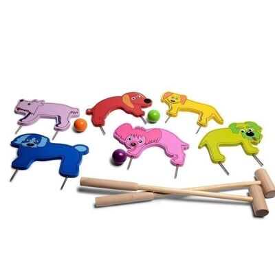 Crocket Jr. - Hunde - Holzspielzeug - Spielzeug für Kinder - Aktives Spielen - Spielen im Freien - BSToys