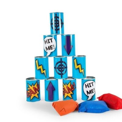 Tin Throwing - Blue - active play - game for kids - BS Toys