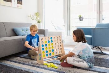 Giant Four in a Row - jouet en bois - Jeu d'extérieur - Jeu pour enfants - BS Toys 2