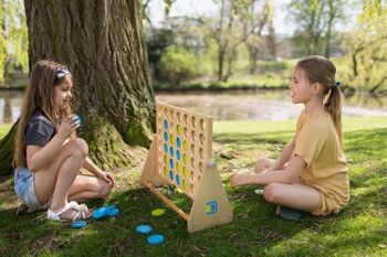 Giant Four in a Row - jouet en bois - Jeu d'extérieur - Jeu pour enfants - BS Toys 8