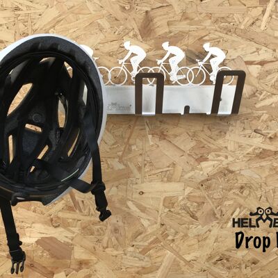 Drop Bar' helmet and cycling storage solution + Grey Helmetor