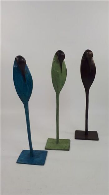 Bronzen vogel en bleu 2
