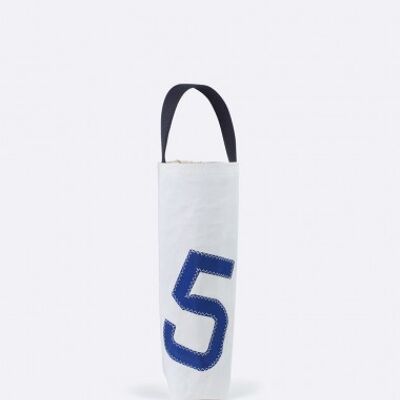 Bottle holder in 100% recycled veil - Navy blue n ° 5