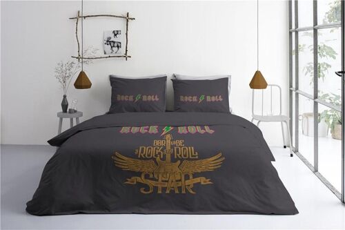 Byrklund 'Get Rocked' two persons duvet covers 200*200/220