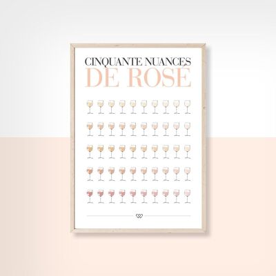 50 SHADES OF ROSE - 10cm x 15cm - Postcard