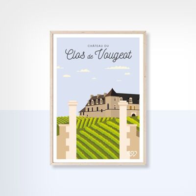 CLOS DE VOUGEOT - 10cm x 15cm - Cartolina