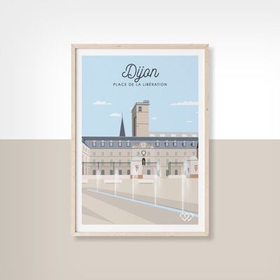DIJON-LIB - 10cm x 15cm - Carte Postale