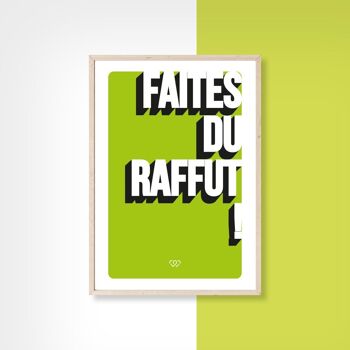 FAITES DU RAFFUT  - 10cm x 15cm - Carte Postale 2