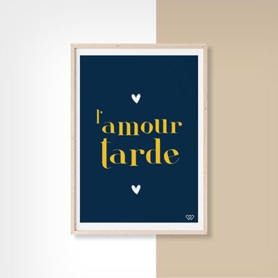 TARDO AMORE - 10 cm x 15 cm - Cartolina